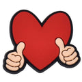 Love heart with thumbs up 102-17 - Shoe Charm
