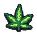 Weed leaf light & dark green 102-21 - Shoe Charm