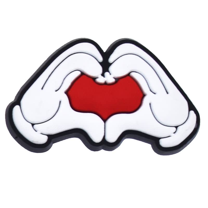 Hand sign love heart 102-26 - Shoe Charm