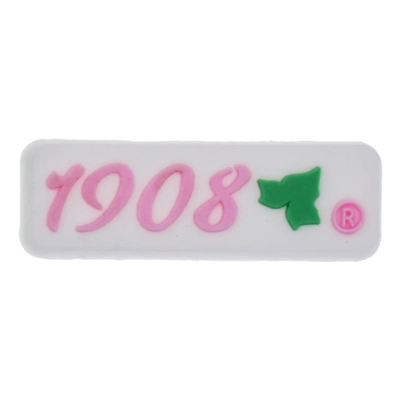 1908 with leaf pink sign 102-30 - Shoe Charm
