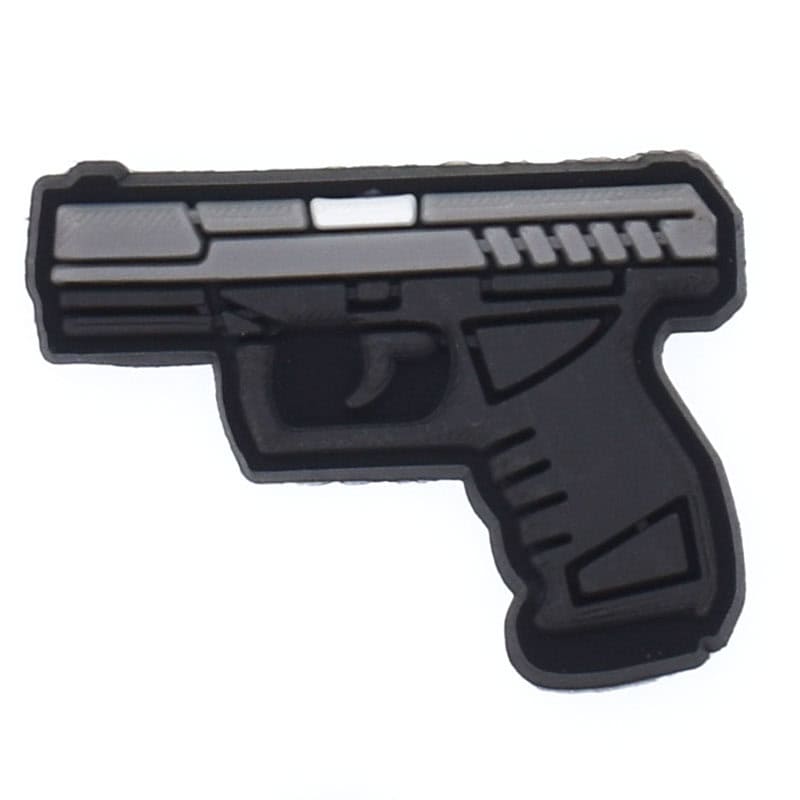 Black glock gun 102-31 - Shoe Charm