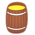 Barrel full of beer 102-34 - Shoe Charm