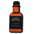 Orange alcohol bottle with black label 102-48 - Shoe Charm