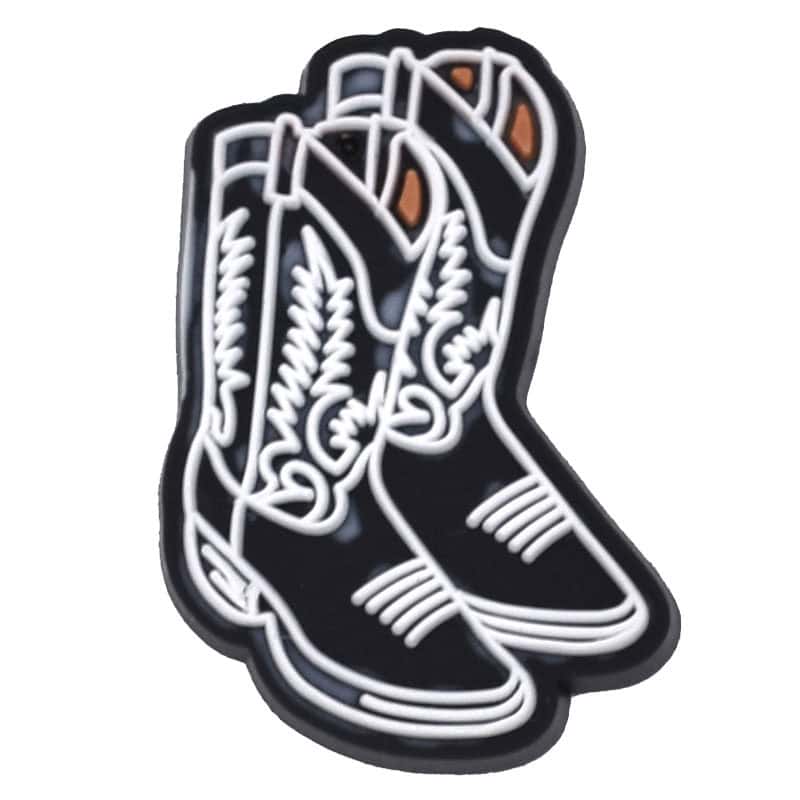 Black & white cowboy boots 102-55 - Shoe Charm