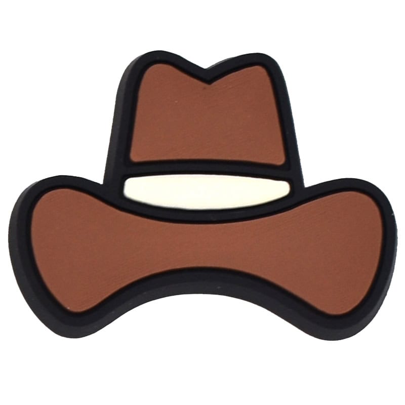 Brown cowboy hat 102-59 - Shoe Charm