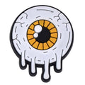 Melting yellow eyeball 102-61 - Shoe Charm