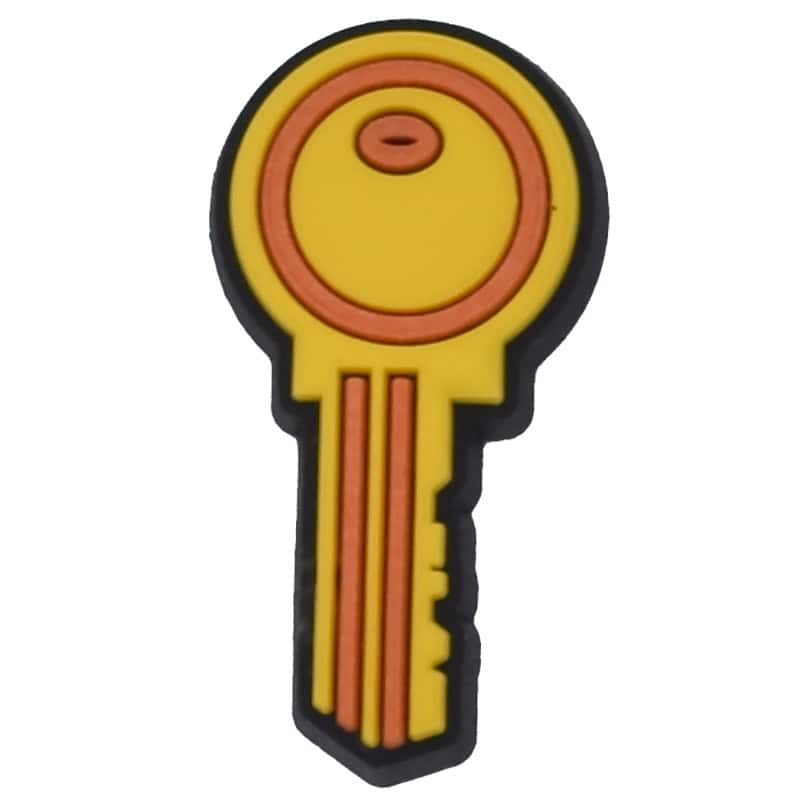 Golden modern key 102-77 - Shoe Charm