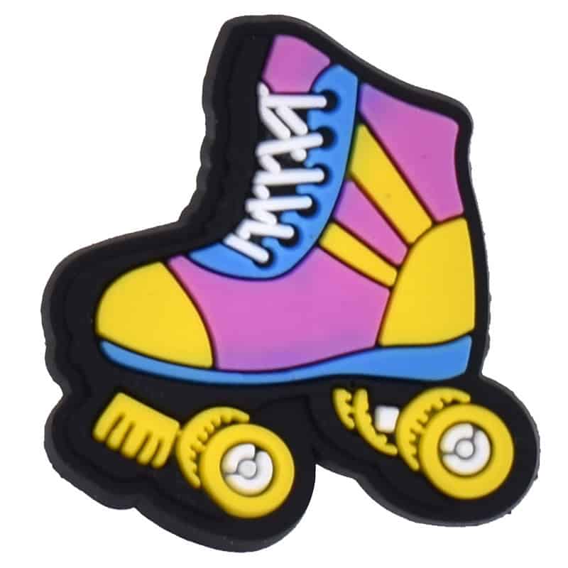 Pink & yellow roller skate 102-91 - Shoe Charm