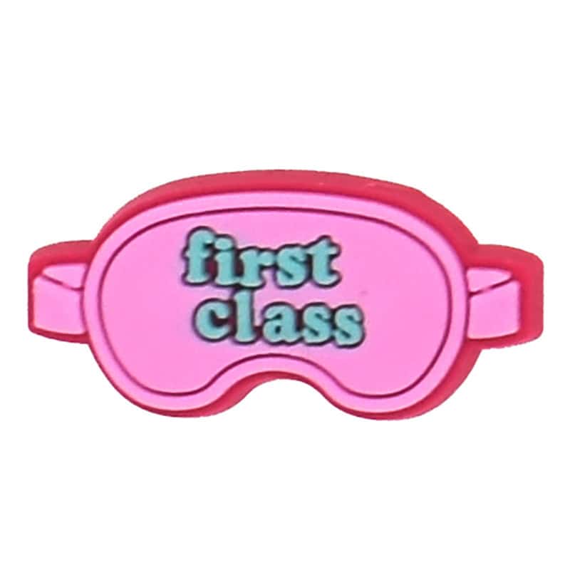First class pink eye mask 102-99 - Shoe Charm