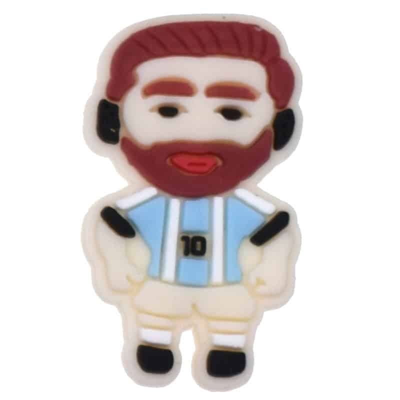 Cartoon basketball player with a beard 104-19 Shoe Charm