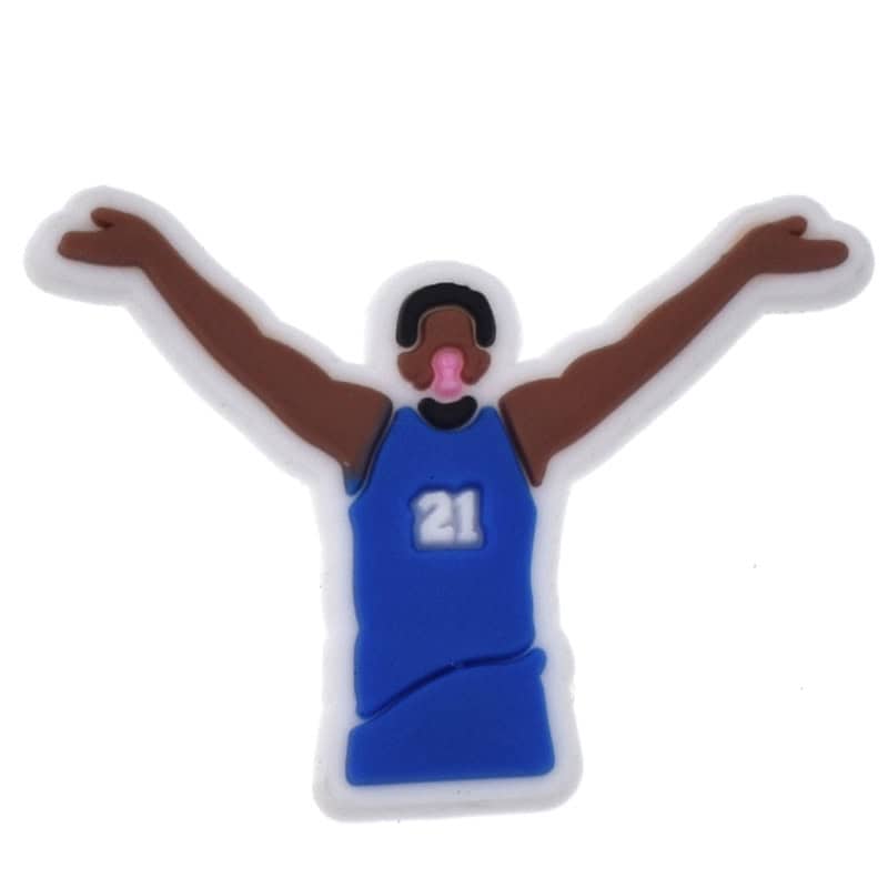 Joel Embiid Philadephia 76ers Blue # 21Basketball player 104-44 Shoe Charm