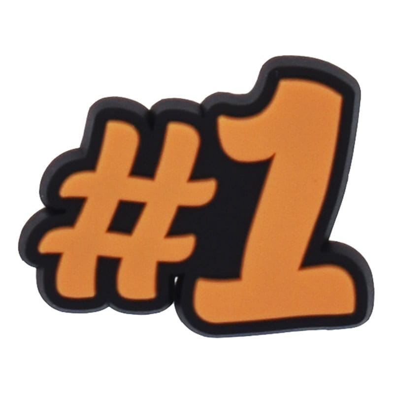 #1 Number one sign 105-05 Shoe Charm