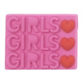 Shoe charms - GIRLS red heart sign logo 106-02