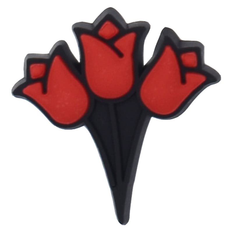 Red roses 109-01 Shoe Charm