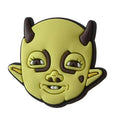 Yellow alien face POST MALONE 111-01 Shoe Charm