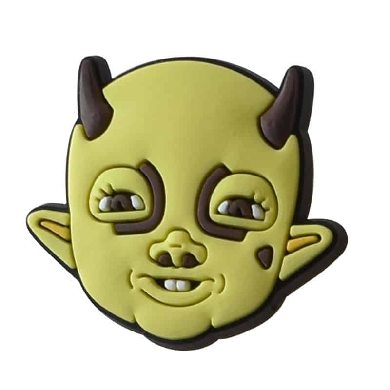 Yellow alien face POST MALONE 111-01 Shoe Charm