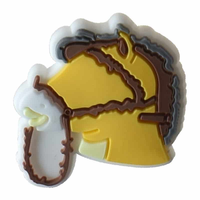 Yellow horse head POST MALONE 111-11 Shoe Charm