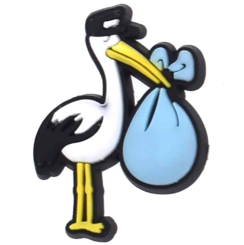 Stork boy delivery 117-13 Shoe Charm