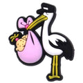 Stork girl delivery 117-14 Shoe Charm