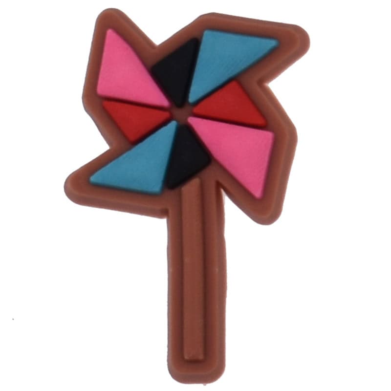 Blowing in the wind, windmill 119-22 Shoe Charm