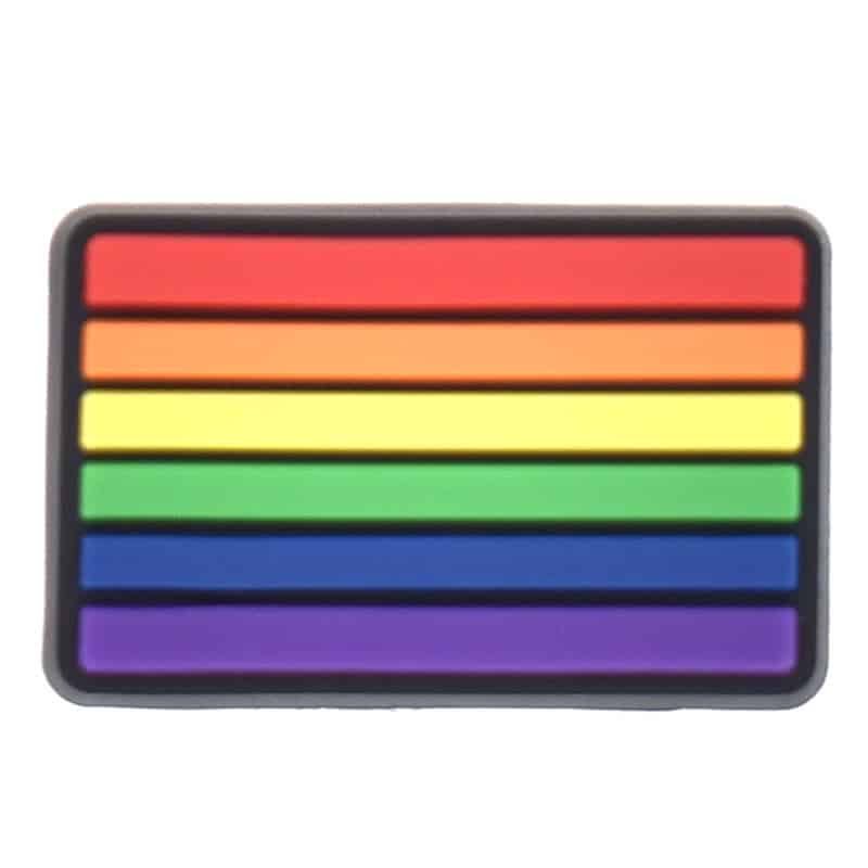 LBGT Flag rectangle 121-01 Shoe Charm