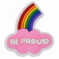 BE PROUD gay rainbow 121-05 Shoe Charm