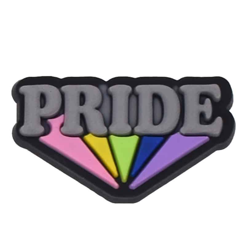 Flash PRIDE sign  121- 12 Shoe Charm