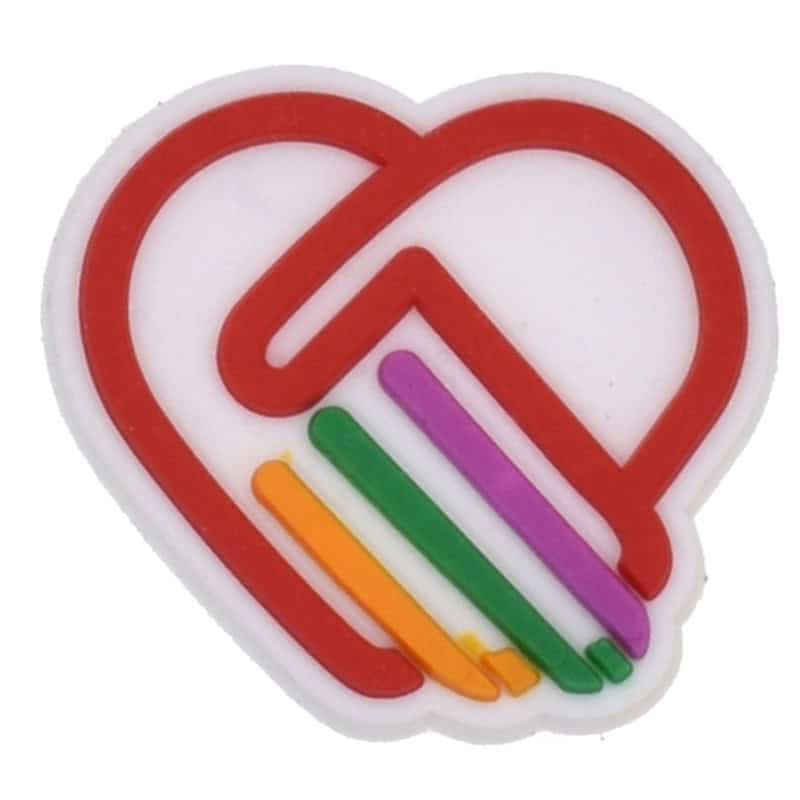 Pride hands together  121- 14 Shoe Charm