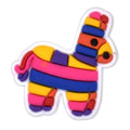Multicolour striped pinata 122-02 - Shoe Charm