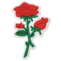 Three headed red rose 122-07 - Shoe Charm