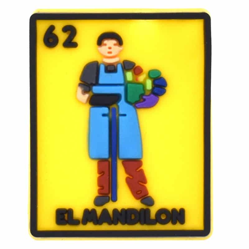 Loteria Mexican Bingo 62 El Mandilon The Boss 122-107 - Shoe Charm