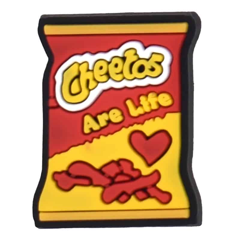 Cheetos Are Life red & yellow packet  122-16 - Shoe Charm