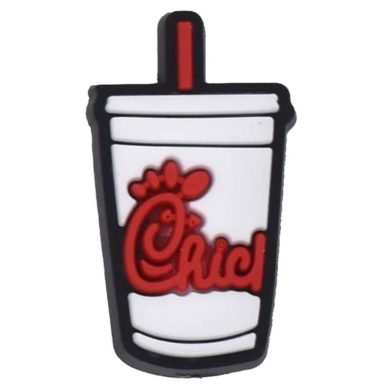 Chick Fil A drink with straw 122-21 - Shoe Charm