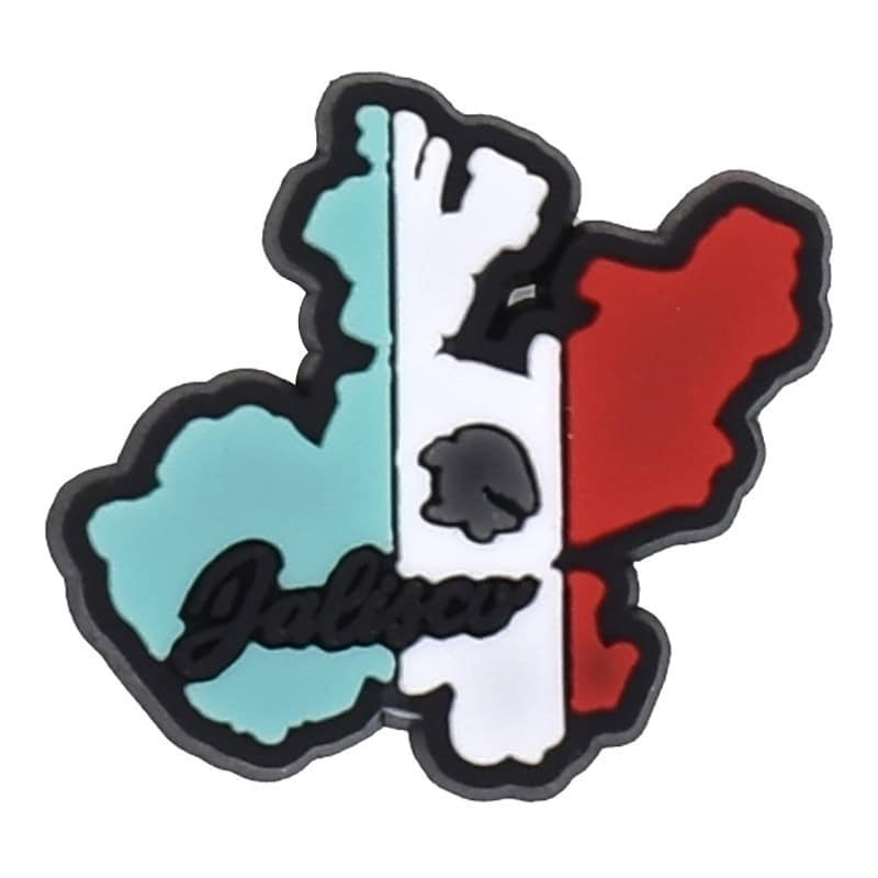Mexico state Jalisco map flag 122-42 - Shoe Charm