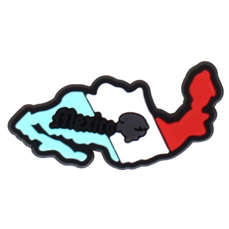Mexico map flag 122-43 - Shoe Charm