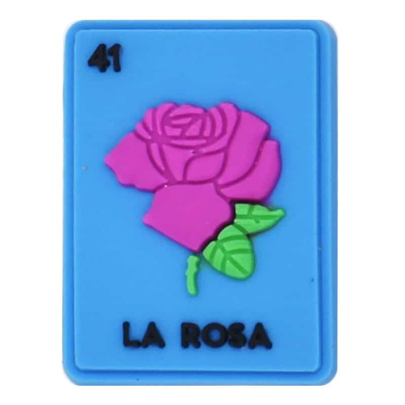Loteria Mexican Bingo 41 La Rosa The Rose 122-45 - Shoe Charm