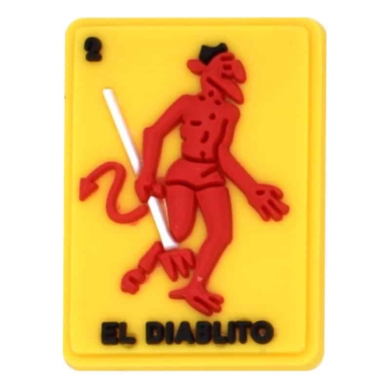 Loteria Mexican Bingo 2 El Diablito The Little Devil 122-46 - Shoe Charm