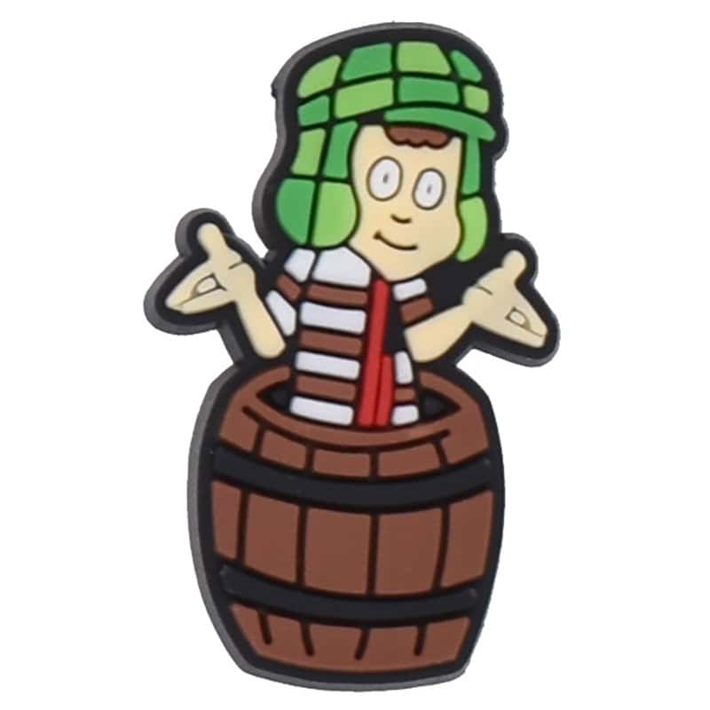 El Chavo Animado Chavo in barrel 122-55 - Shoe Charm