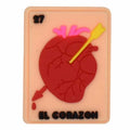 Loteria Mexican Bingo 27 El Corazon The Heart 122-59 - Shoe Charm