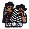 Los Toxicos two men with black hats 122-72 - Shoe Charm