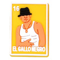 Loteria Mexican Bingo 16 El Gallo Negro The Black Rooster 122-84 - Shoe Charm