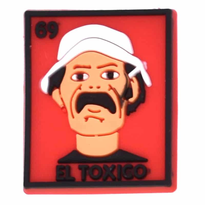Loteria Mexican Bingo 69 El Toxico The Toxic red 122-89 - Shoe Charm
