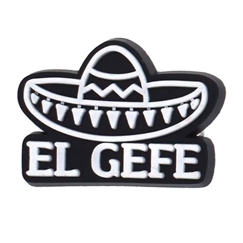 El Gefe sign with sombrero 122-95 - Shoe Charm