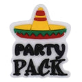 Party Pack sign with sombrero 122-96 - Shoe Charm