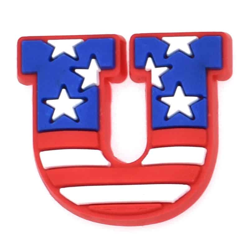 U STARS & STRIPES USA Uncle Sam 123-01 Shoe Charm