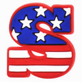 S STARS & STRIPES USA Uncle Sam 123-02 Shoe Charm