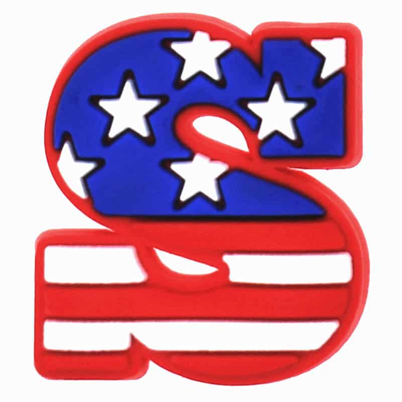 S STARS & STRIPES USA Uncle Sam 123-02 Shoe Charm