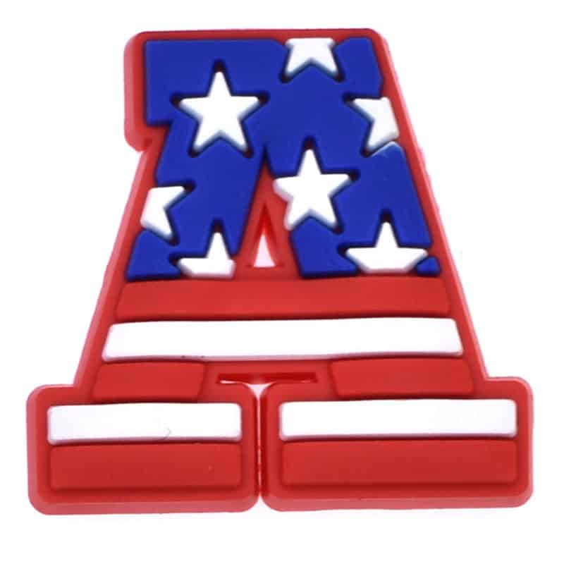 A STARS & STRIPES USA Uncle Sam 123-03 Shoe Charm