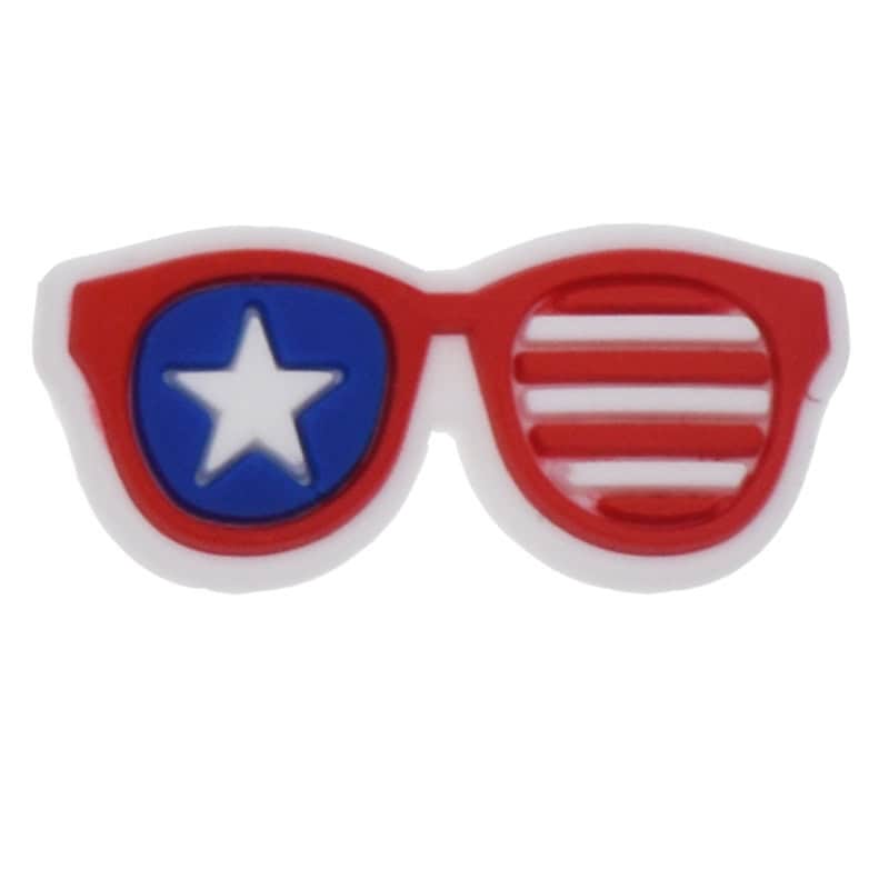 Sunglasses STARS & STRIPES USA Uncle Sam 123-08 Shoe Charm