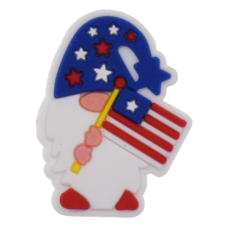 Patriot cocked hat STARS & STRIPS USA Uncle Sam 123-09 Shoe Charm